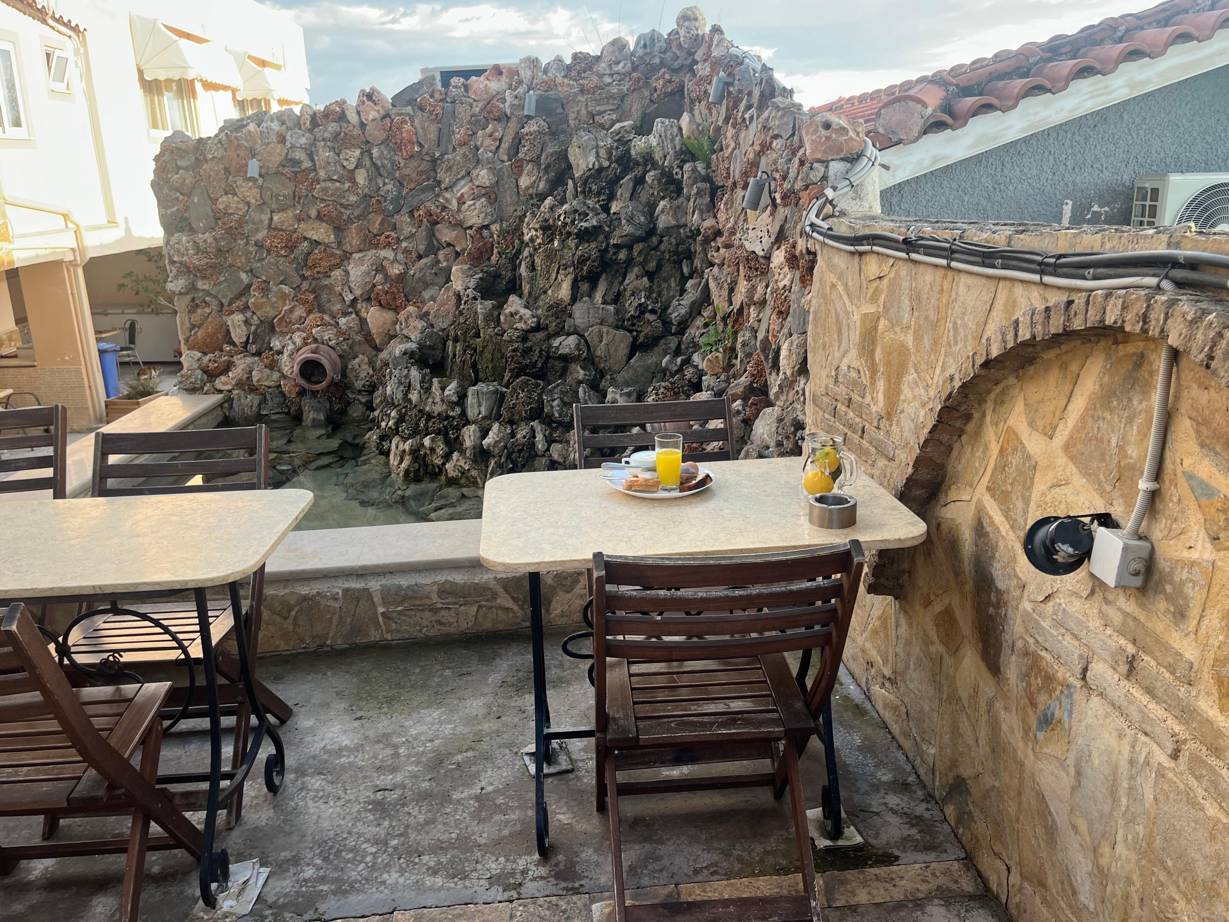 Adorable nook where I had my breakfast and espresso.