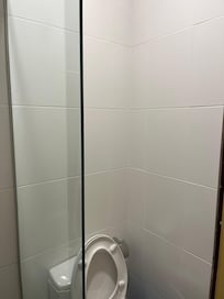 Bath room condition without any clothes holder