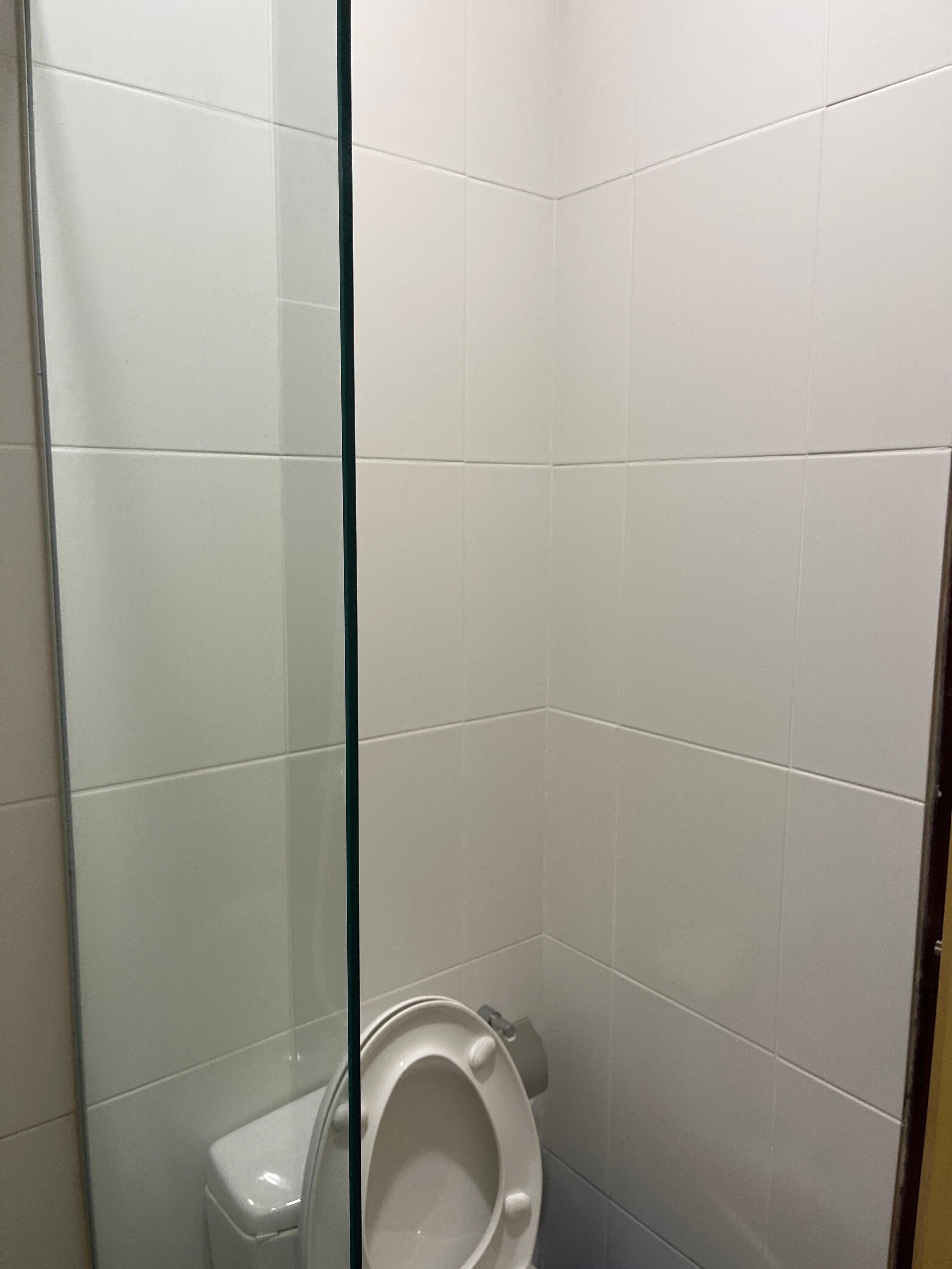 Bath room condition without any clothes holder