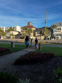 Easy walk right out the front door