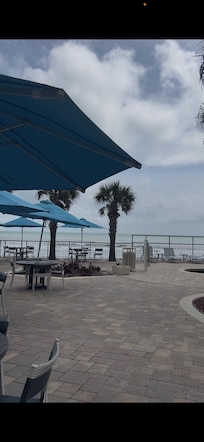 Pool area access to beach