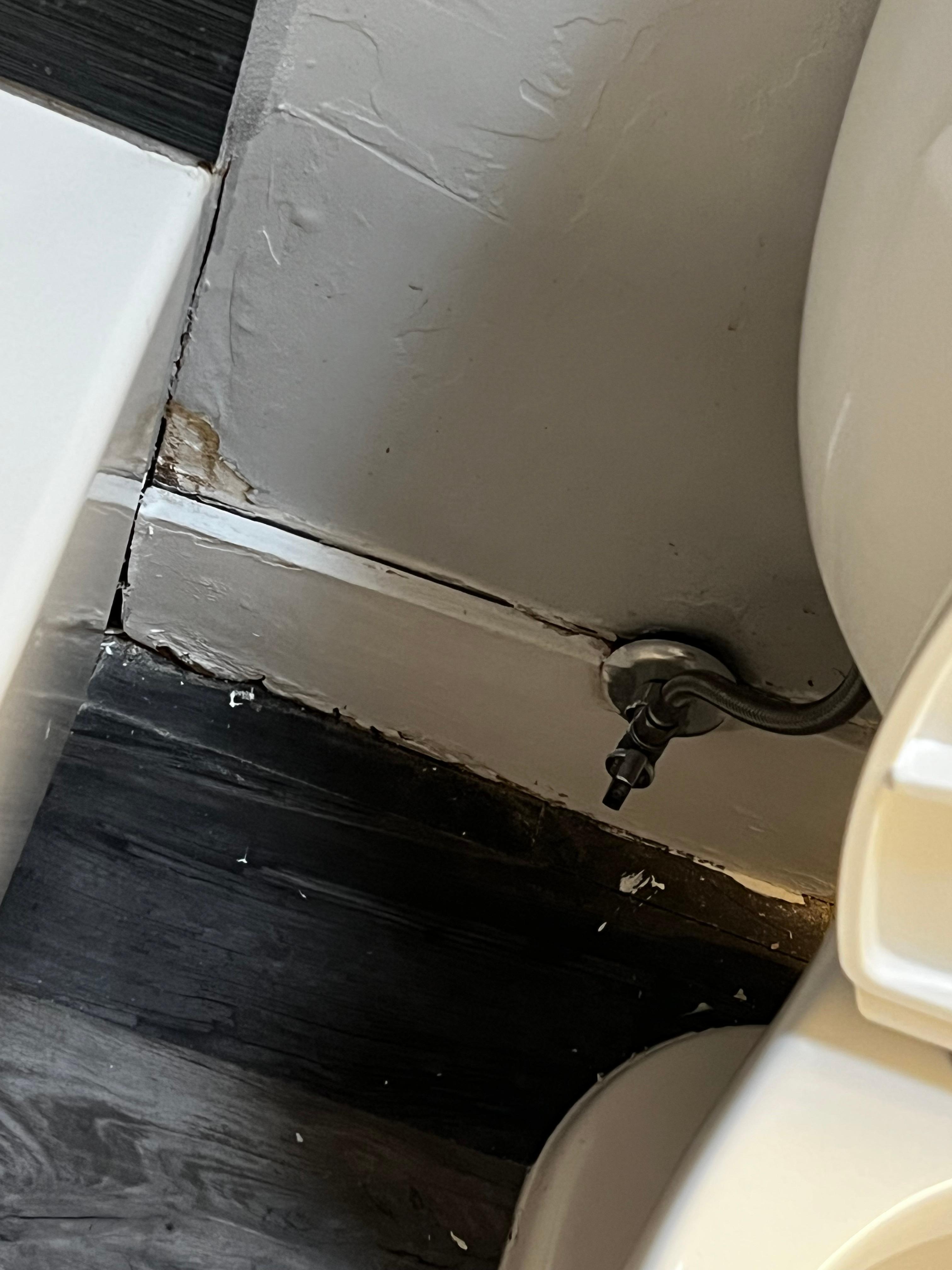 Poor baseboard condition.