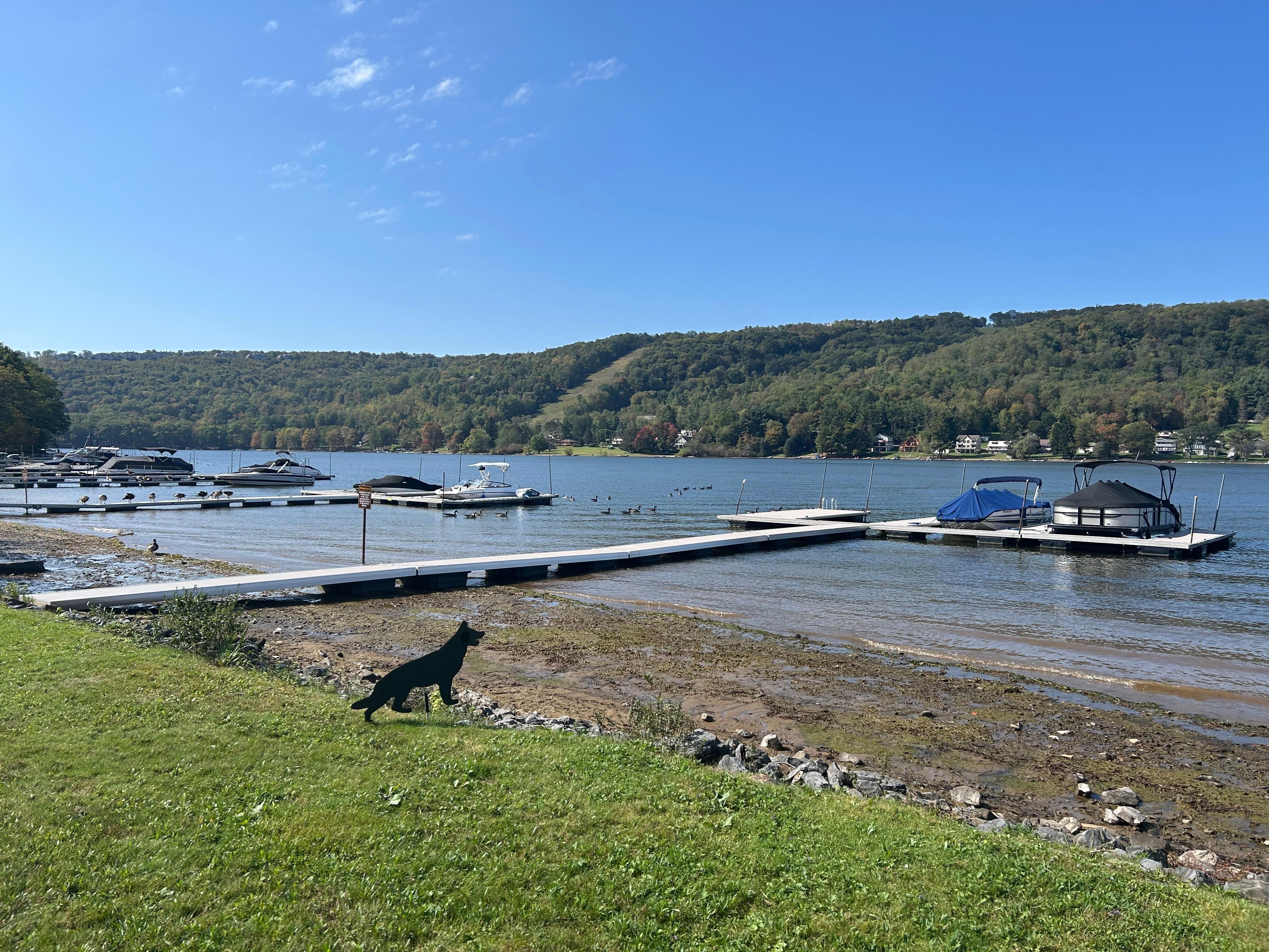 Lake was right across the street 