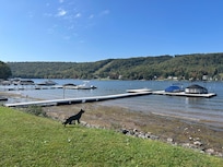 Lake was right across the street