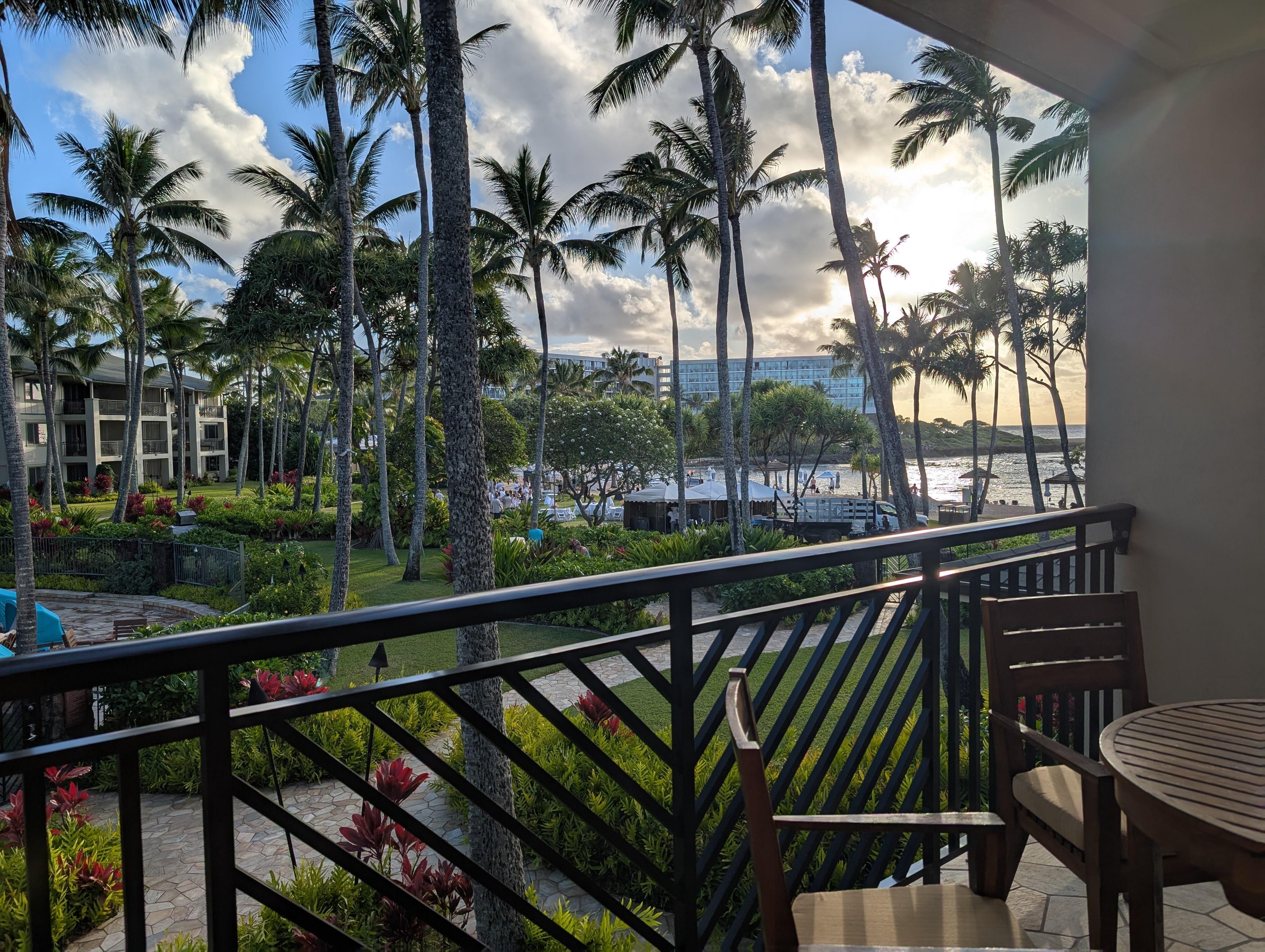 View from the balcony
