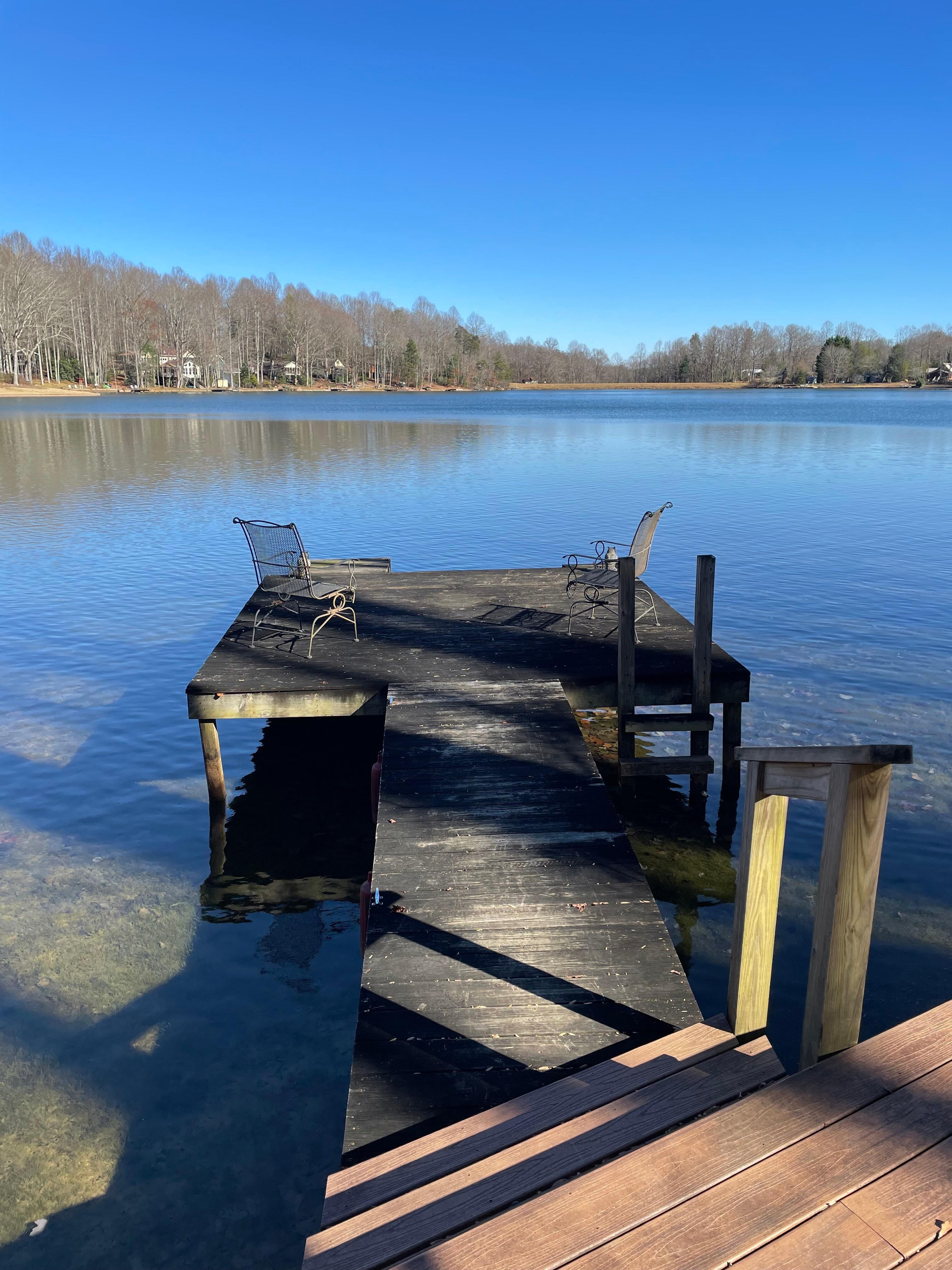 Dock on lake Sheila 