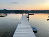 Clear water, sandy bottom, and warm in August!