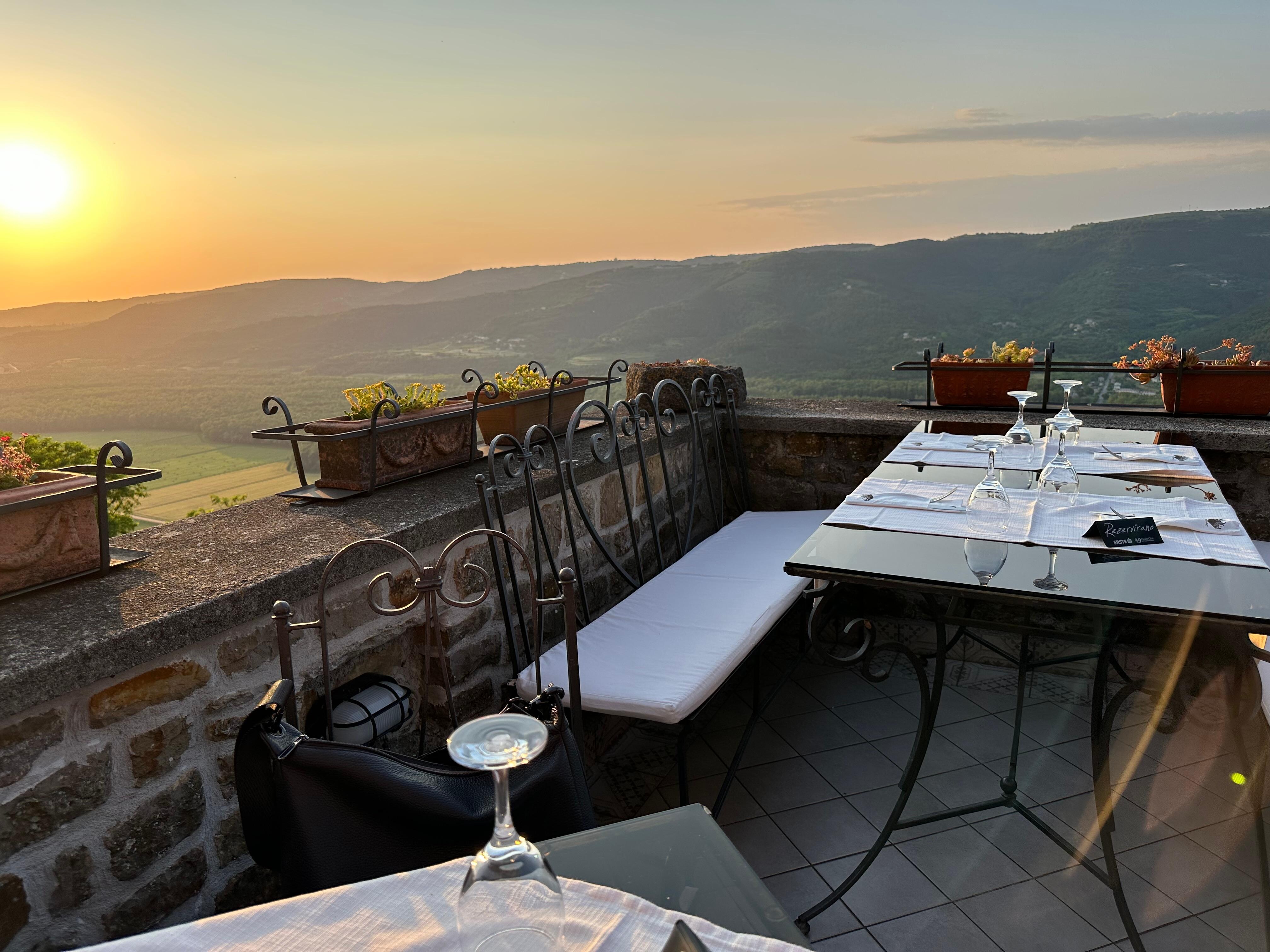 View from restaurant terrace