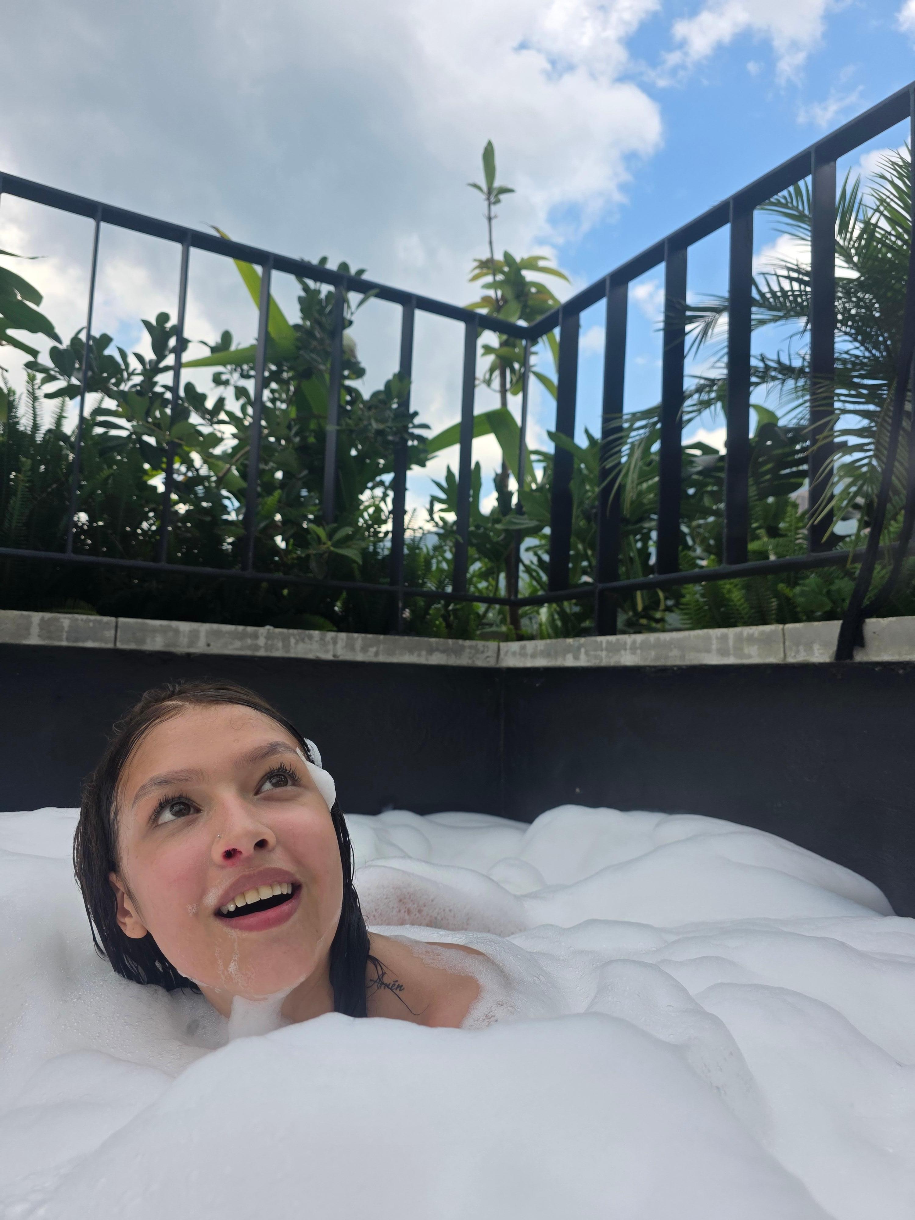 Enjoyed the hot tub.