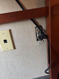 Outlet cover missing