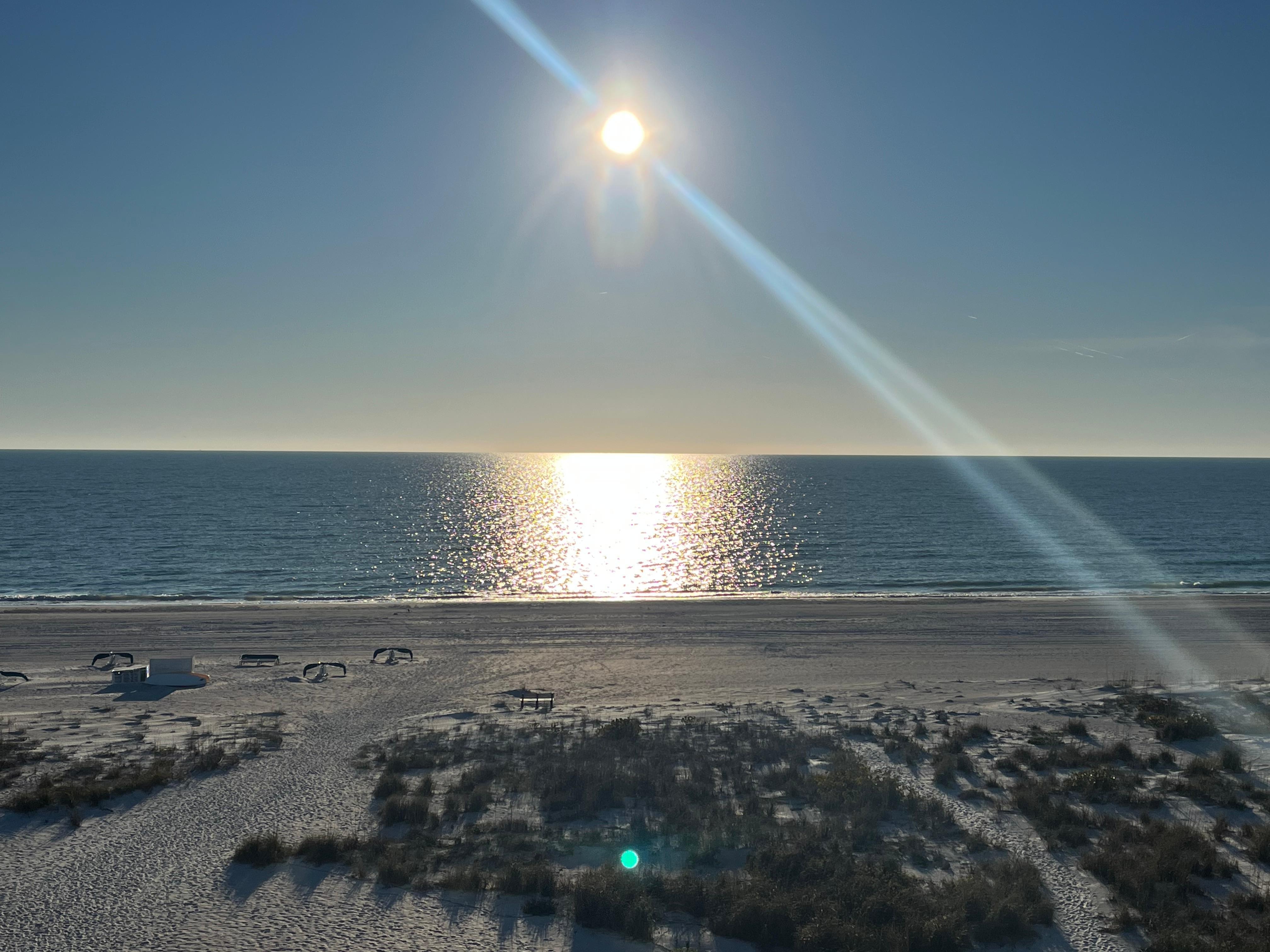 With sunset approaching. 