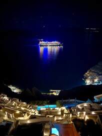 Night view from balcony