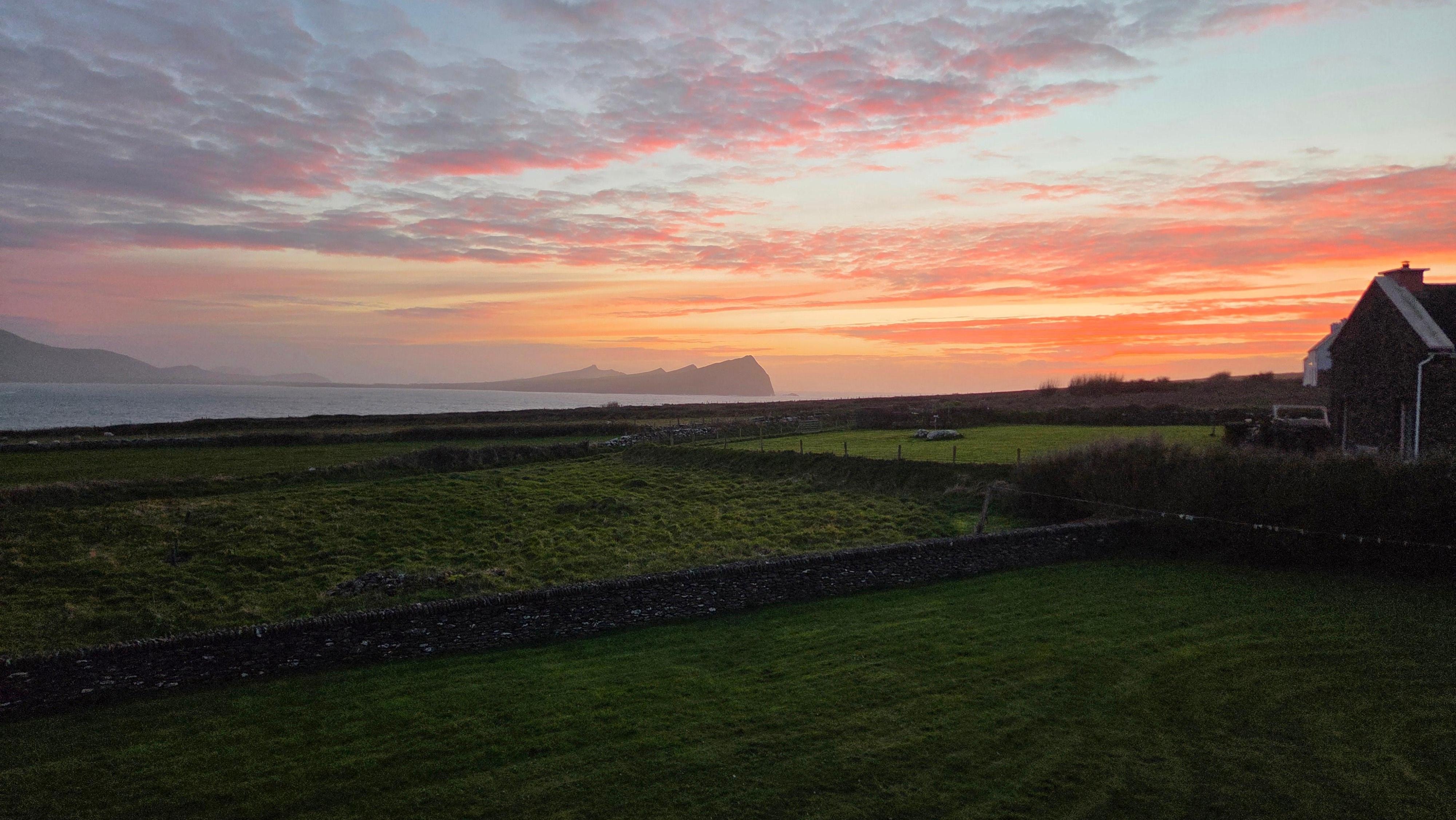 Sunset from behind the house