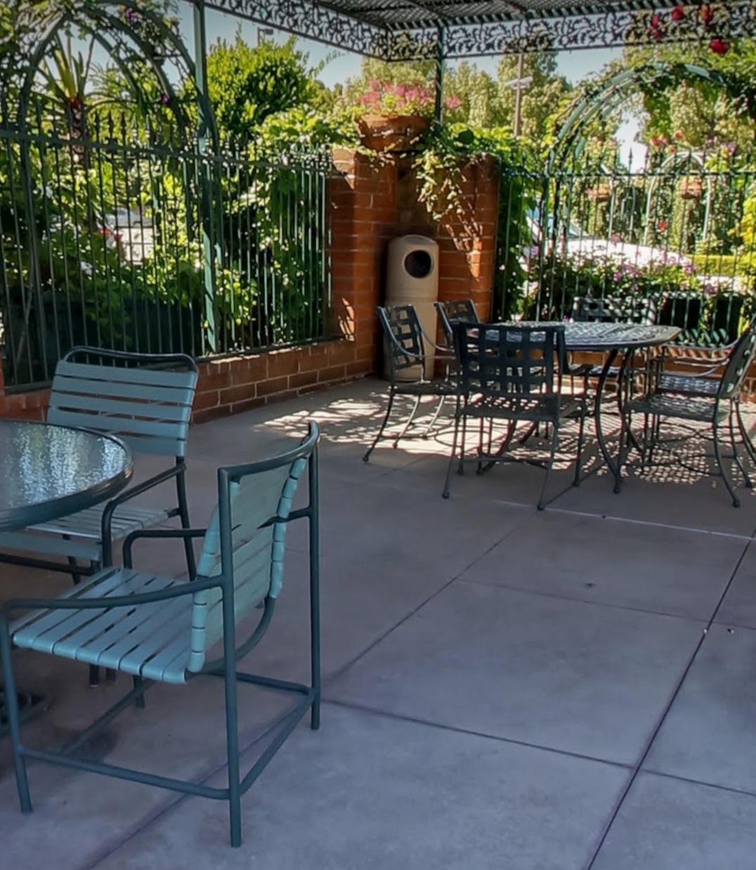 Pool patio area.