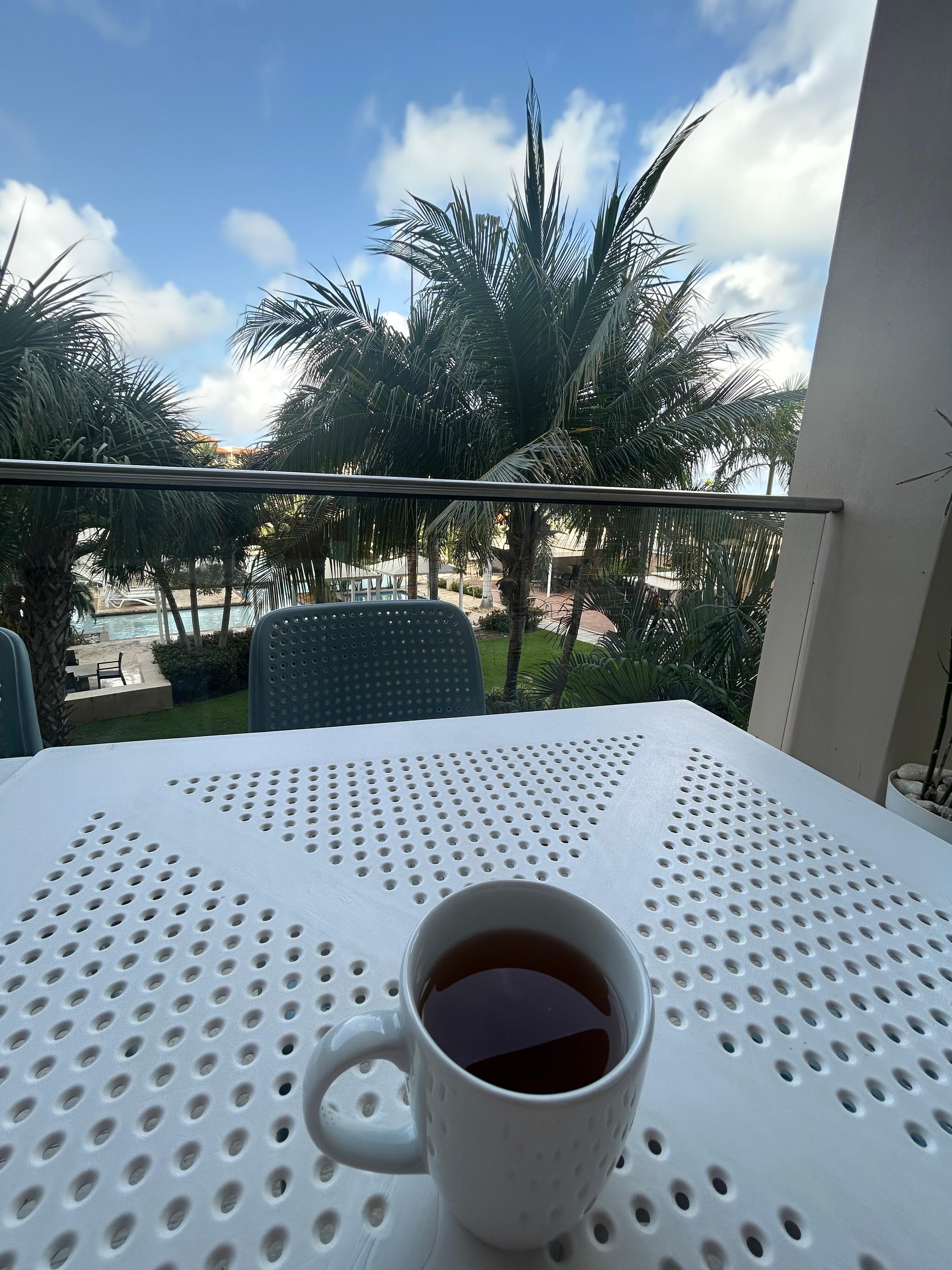 Good morning from the balcony! 