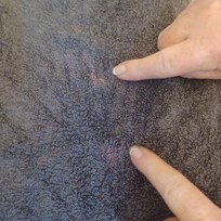 bleach spots on towels