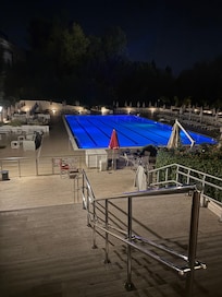 Pool at night