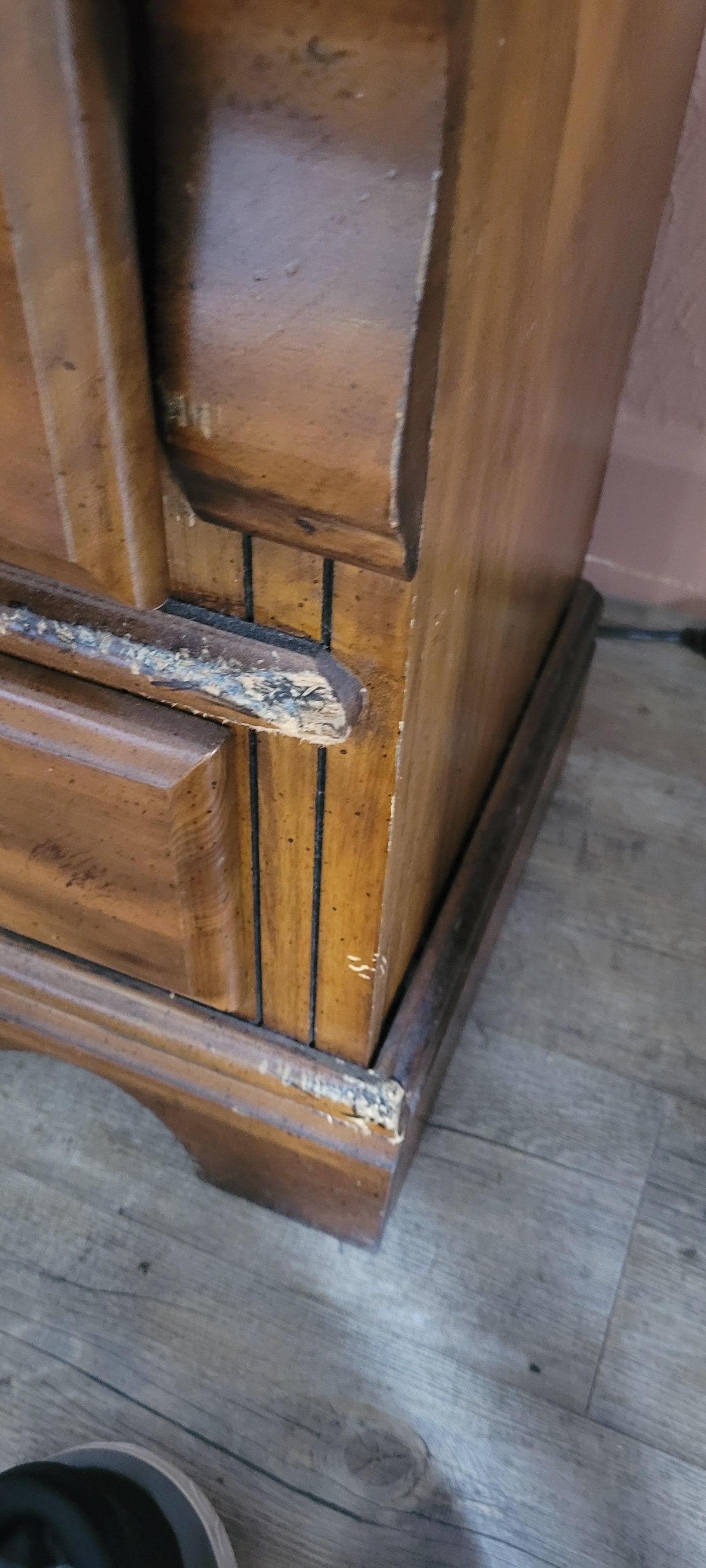 Chewed up endtable