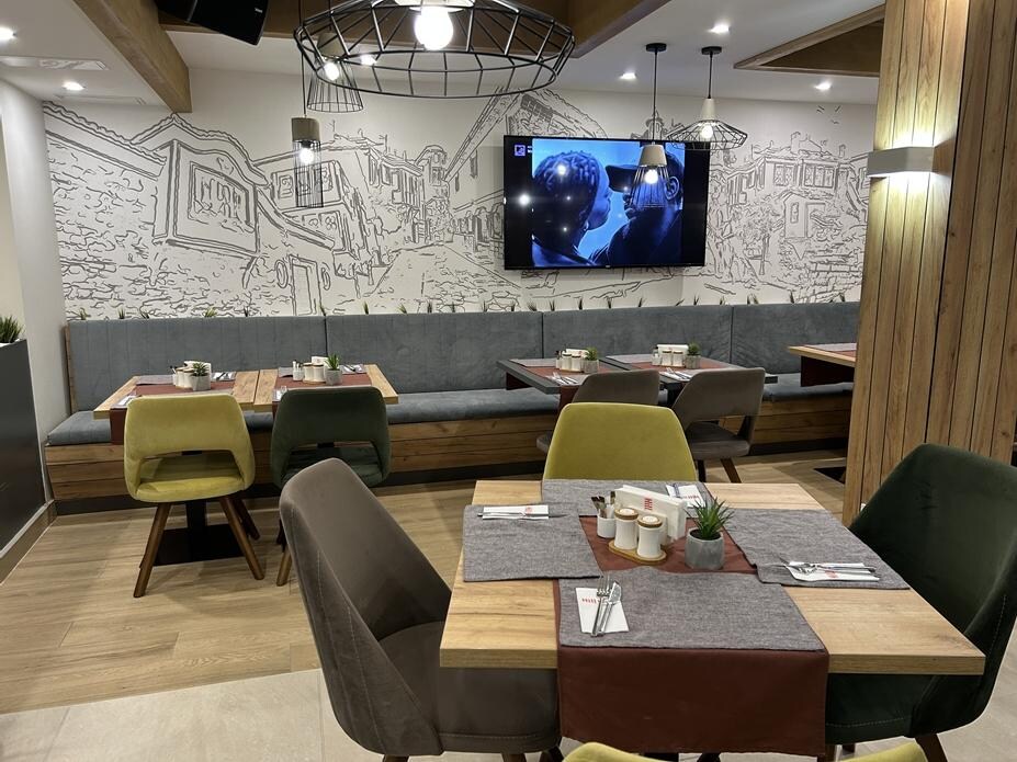 朝食会場