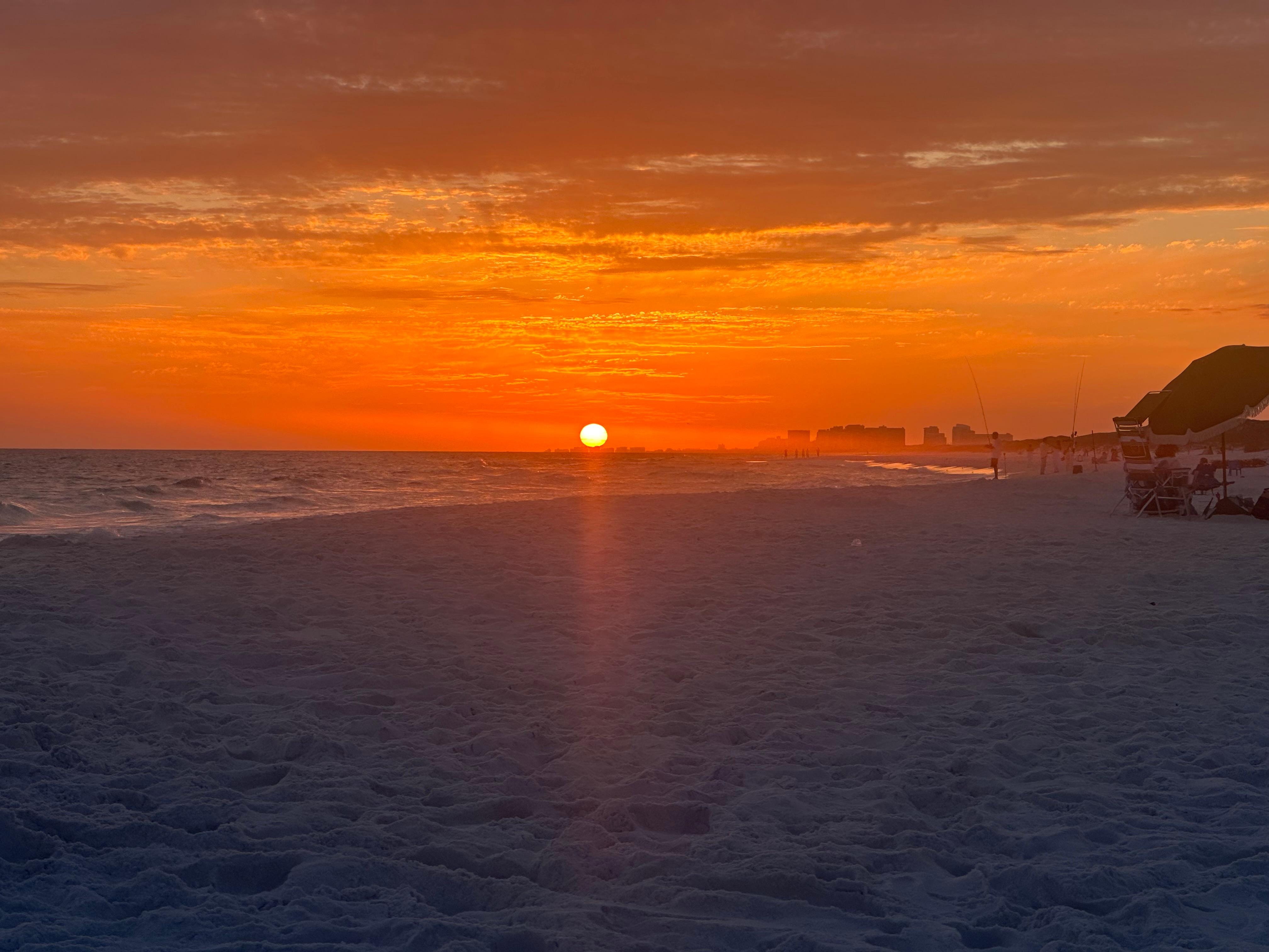 Beautiful sunsets at private beach