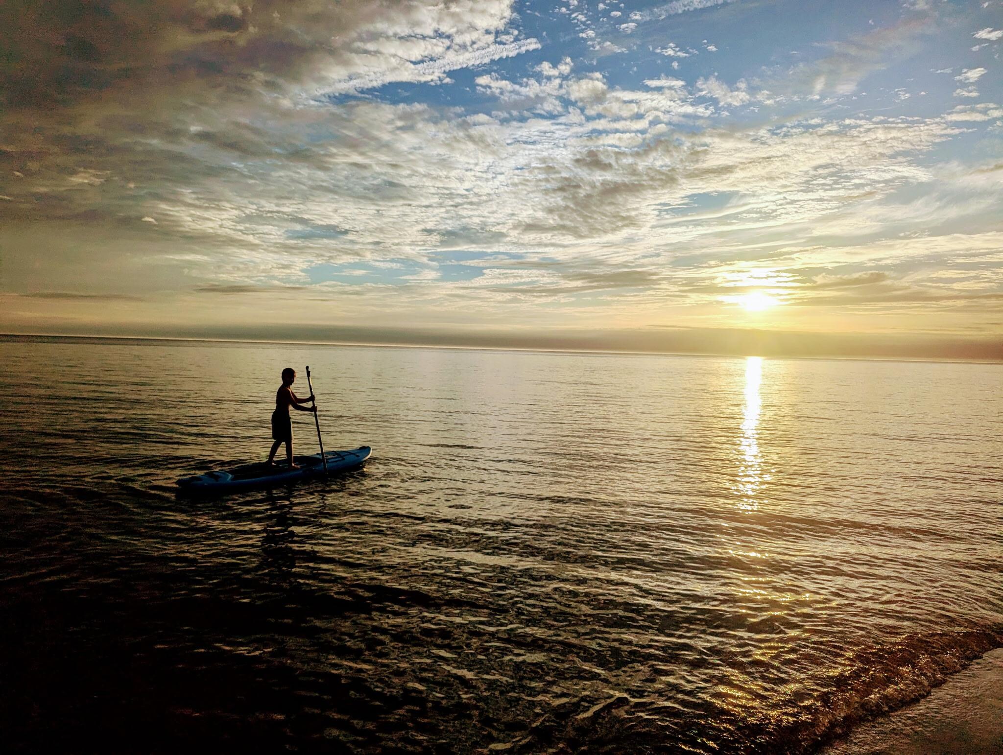 Paddle boarding