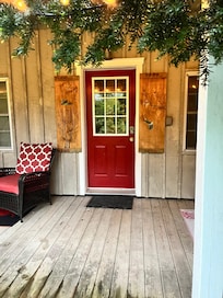 Front door and patio