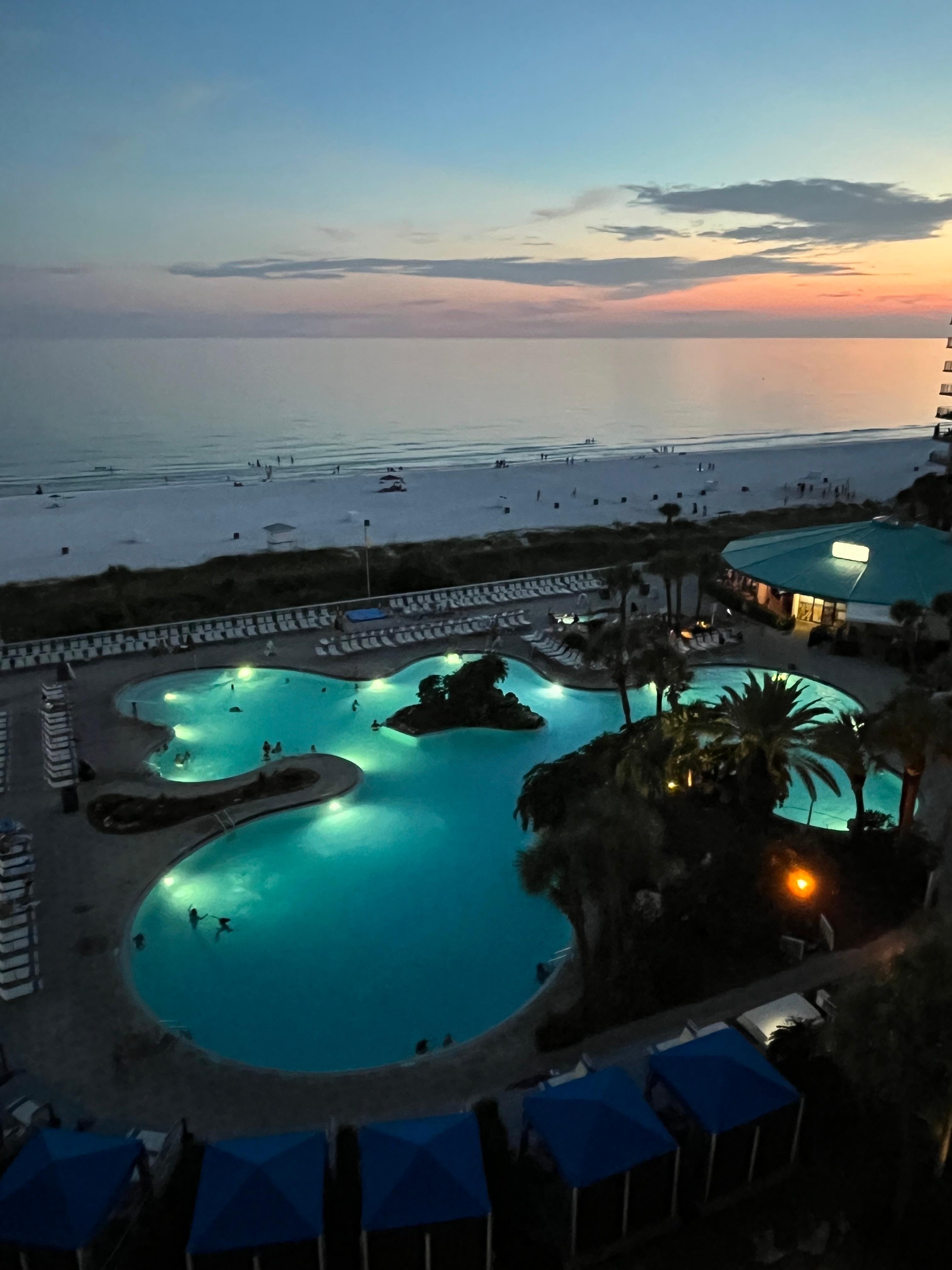 Night view from balcony!  💗💗😊