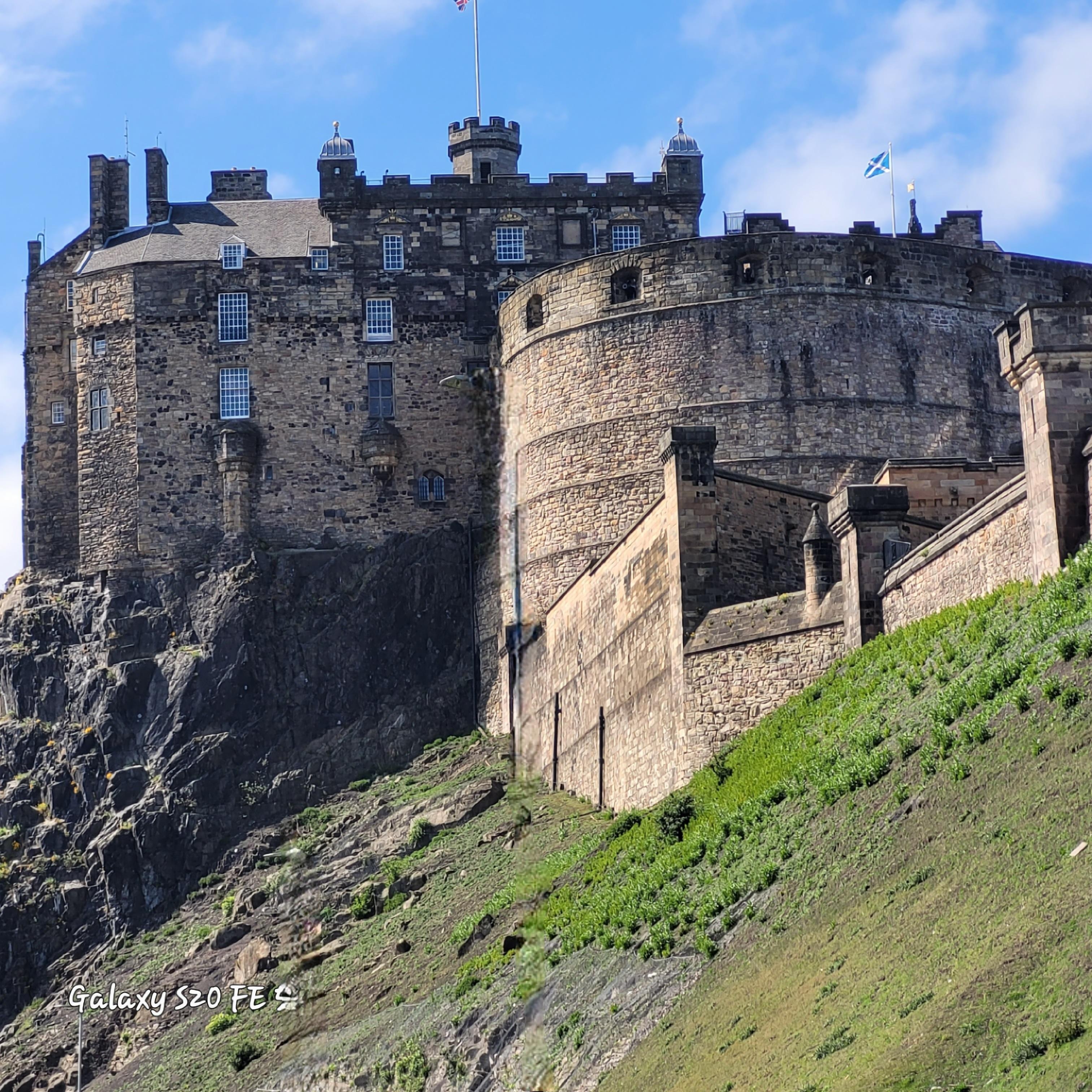 Walking near Edinburgh castle