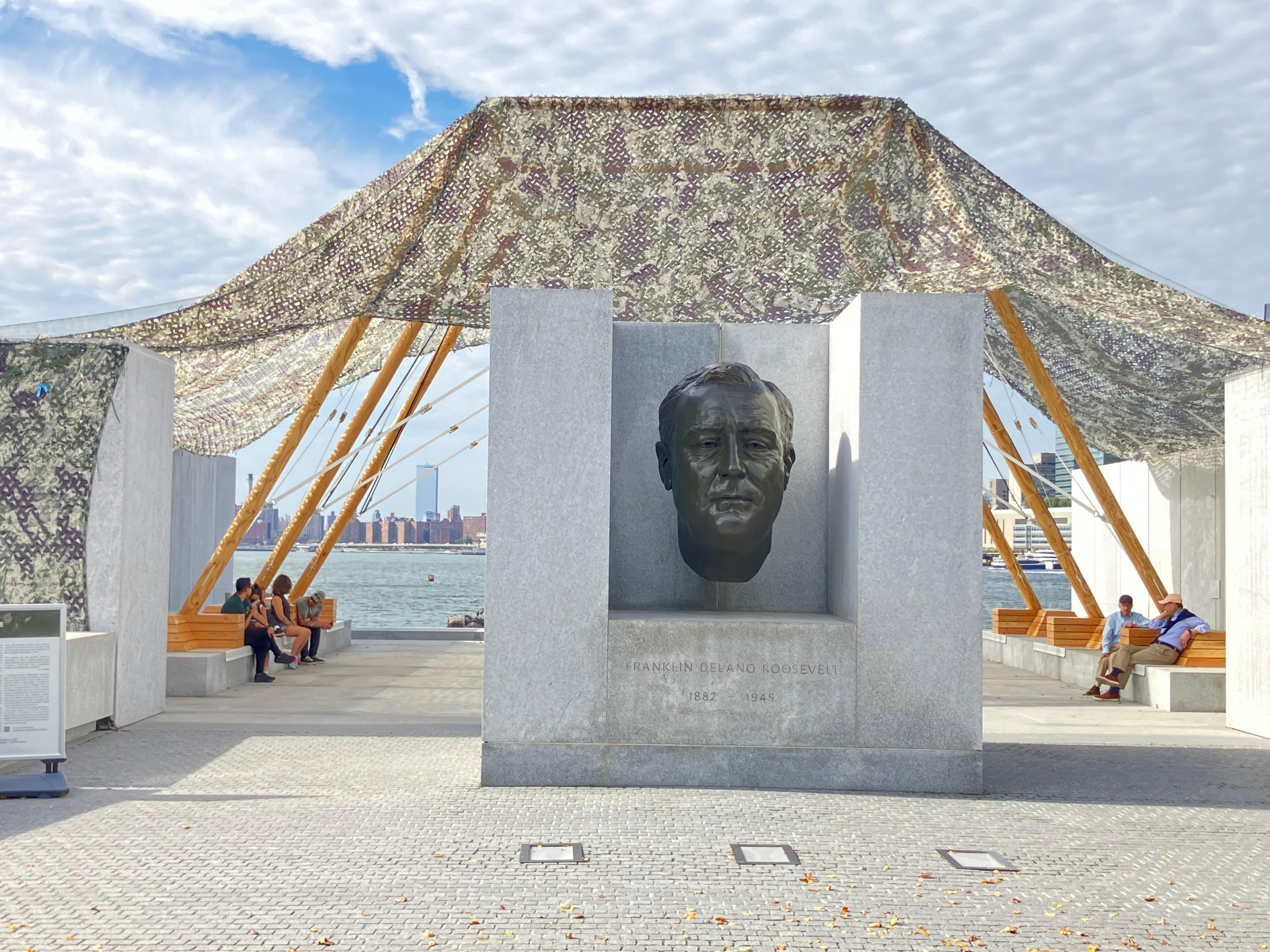 Wei Wei artwork, “Camoflauge” on Roosevelt Island