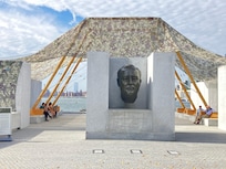 Wei Wei artwork, “Camoflauge” on Roosevelt Island