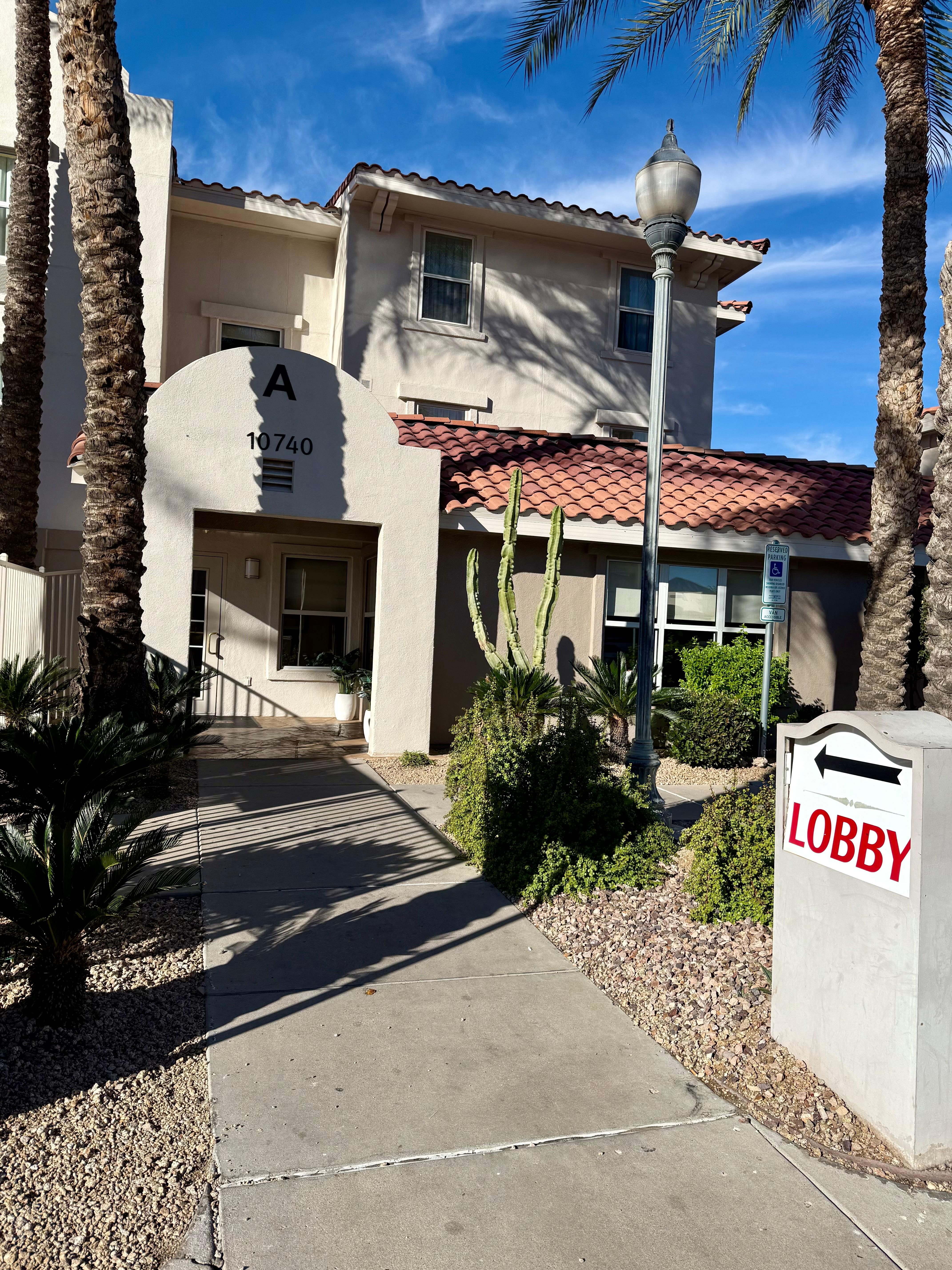Front entrance to Lobby