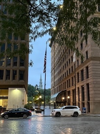 View from around the corner