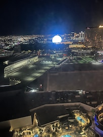 Looking out from the 50+ floor