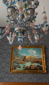 Beautiful Venetian glass chandelier