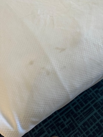 Stained duvet cover