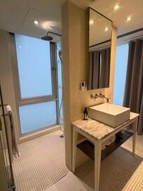 Shower and sink