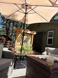 Cozy outdoor seating area