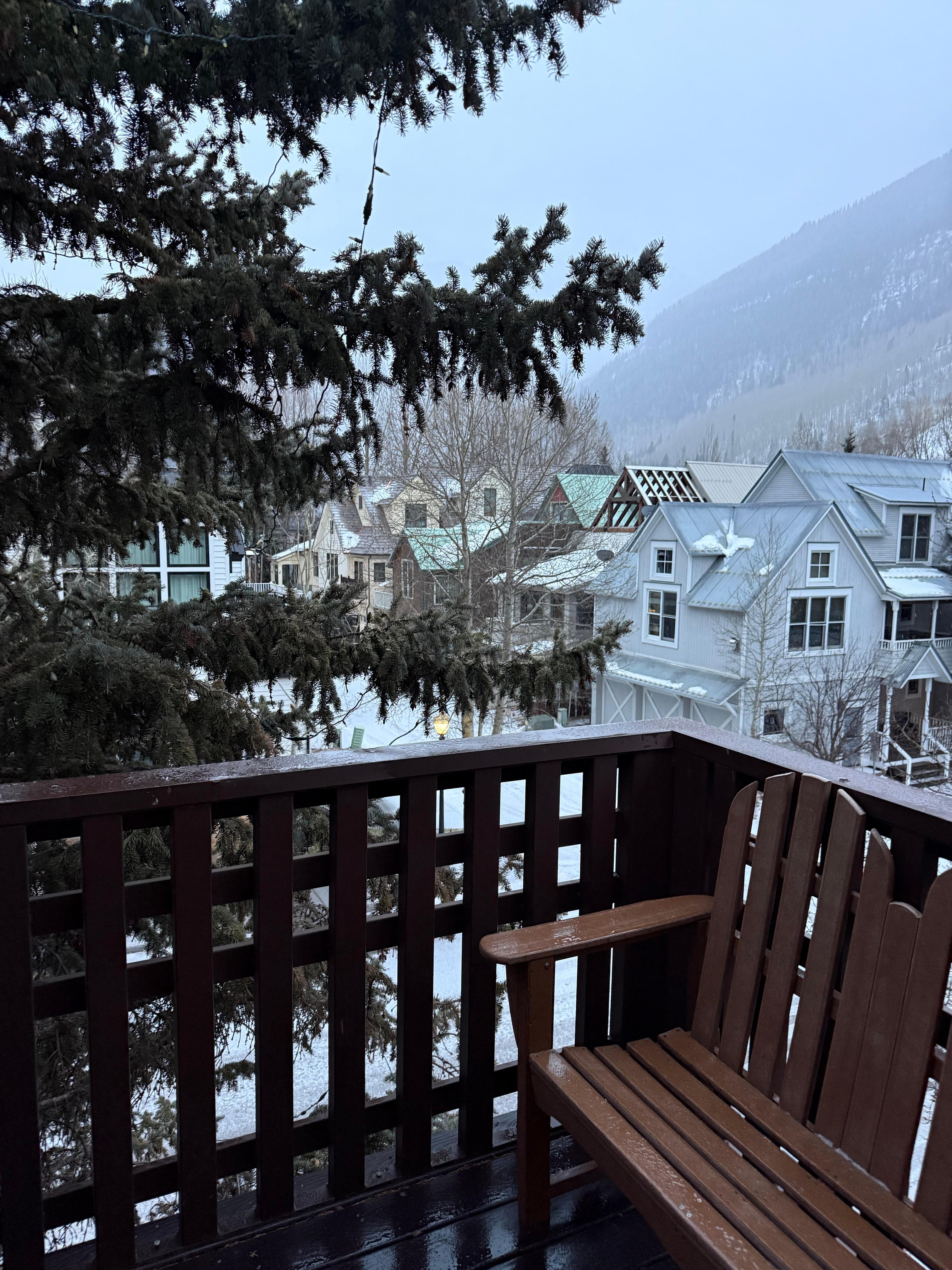 Bedroom balcony was amazing 