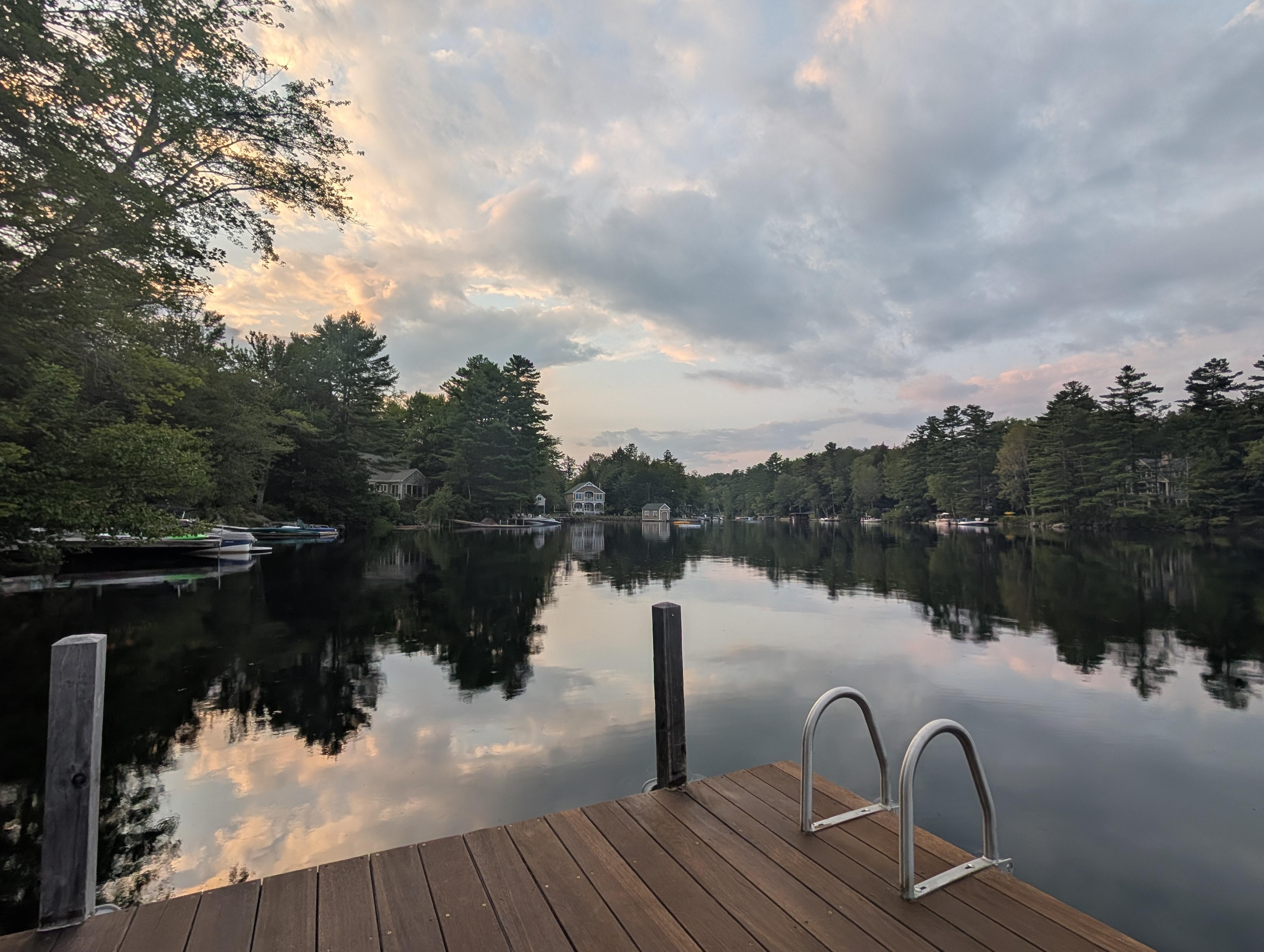 Golden hour from the dock