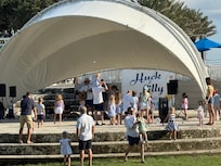 Live music in the town square.