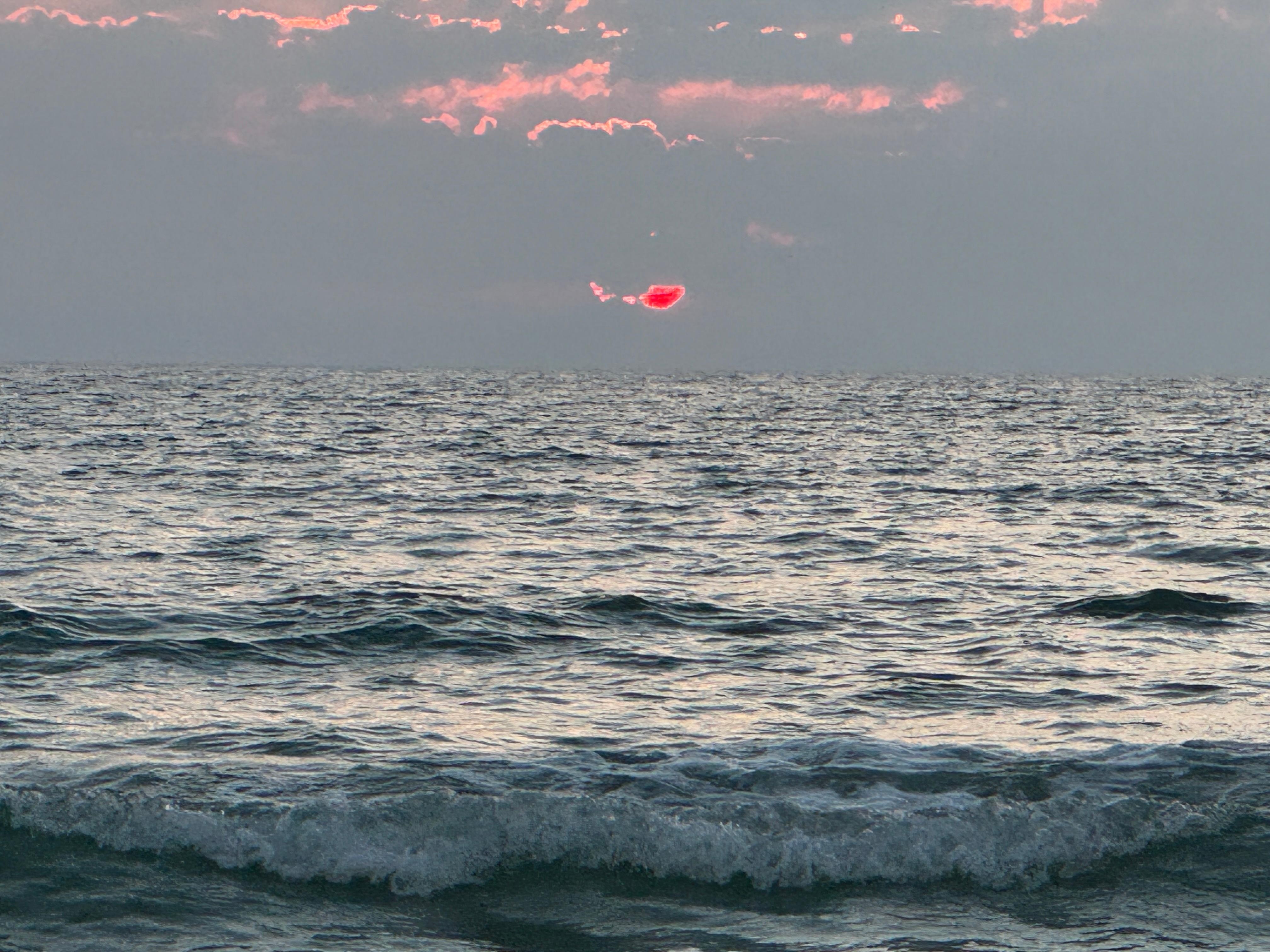 Sunset from the beach in the state park.