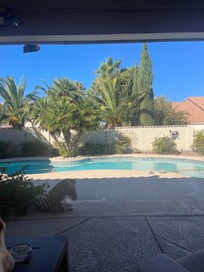 Patio and pool is paradise