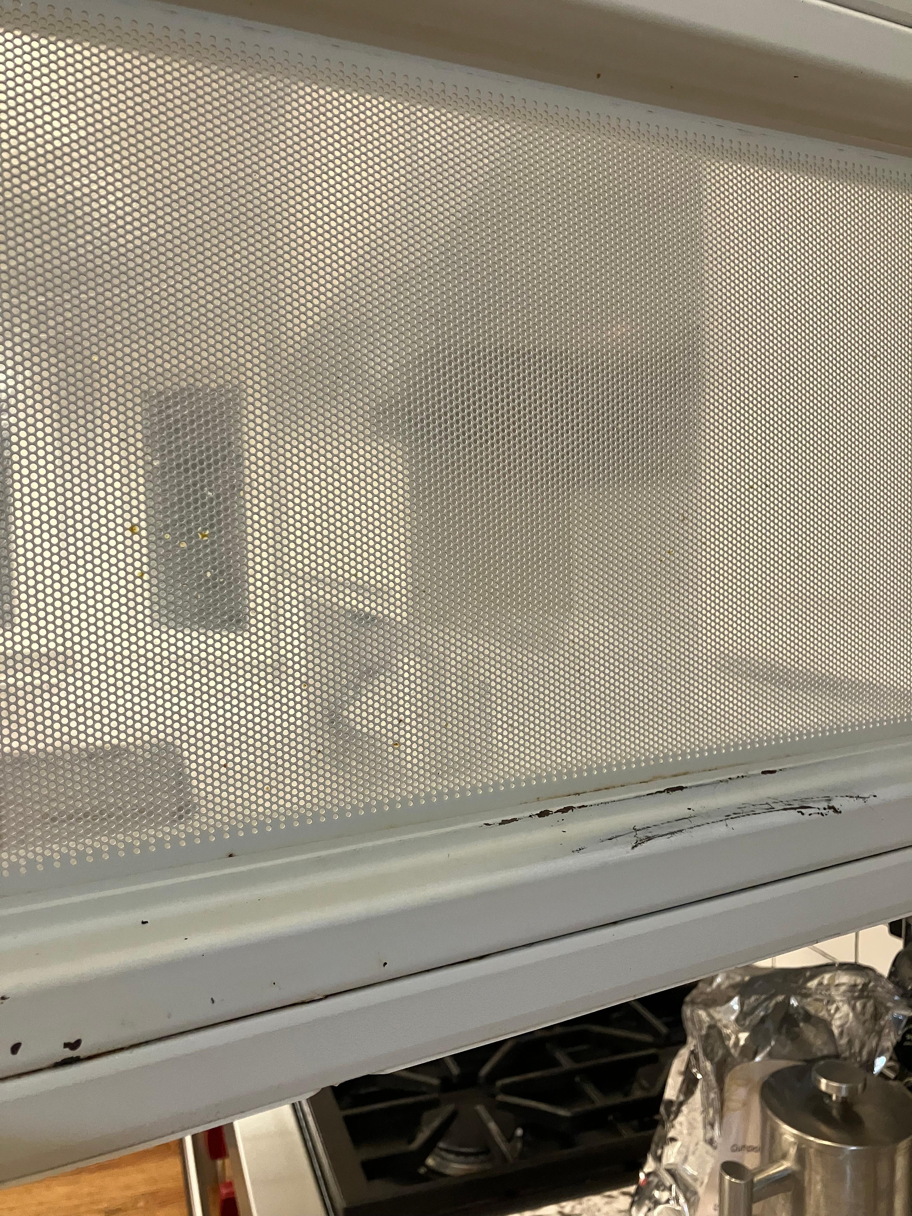 Outside of microwave 