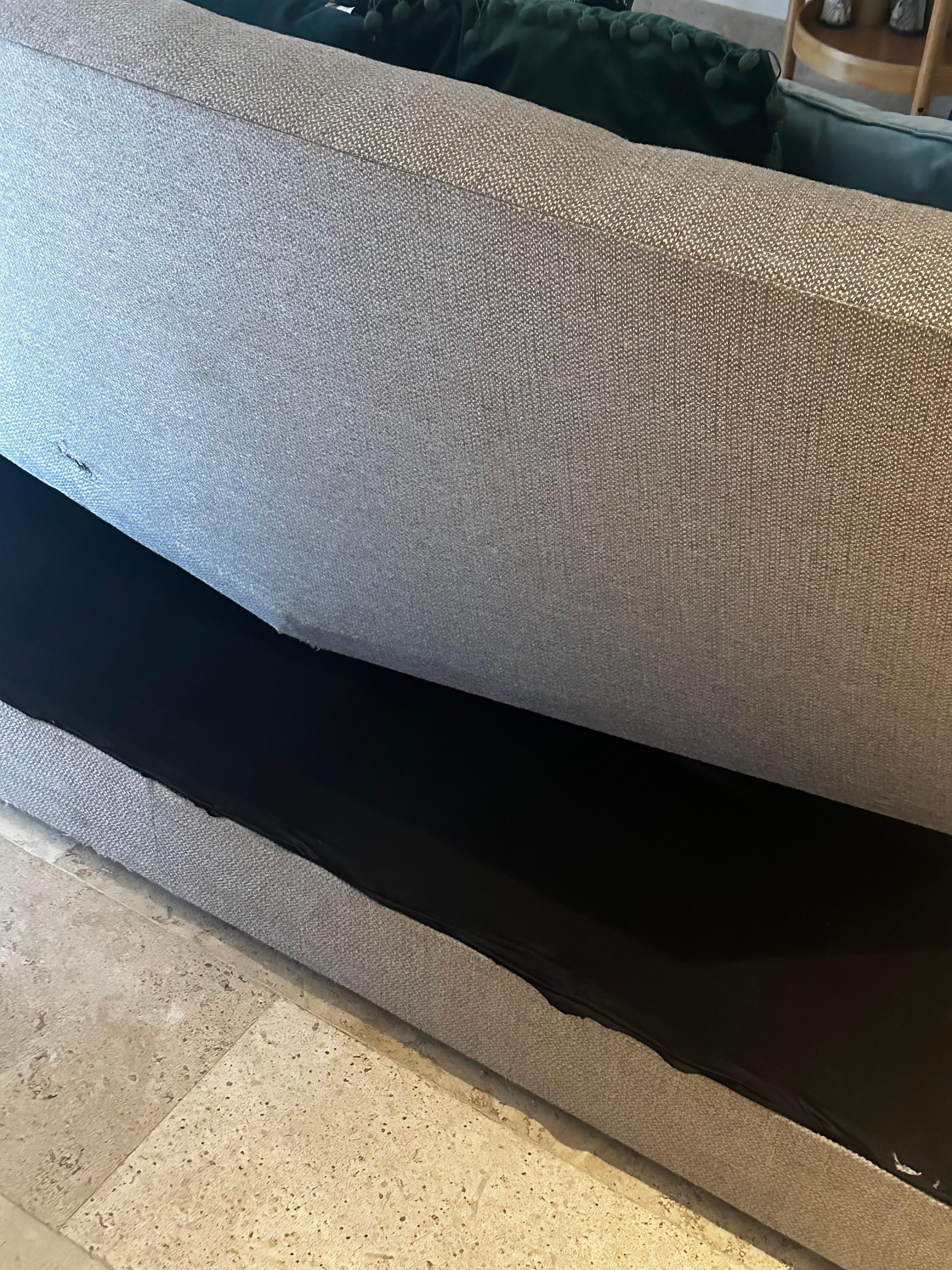 Broken couch back view 