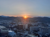 Sunrise view from the window