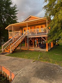 The back of the house