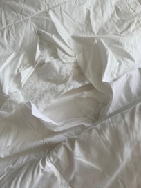 Hole in bedding