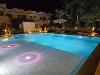The pool at night
