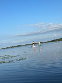 Paddle boarding, and kayaking