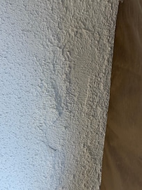 Drywall damage in room